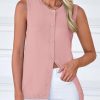 41ajcbGP2DL.jpg Fall Sweater Vest Women 2025 Casual Sleeveless Lightweight Button Down Knit Cardigans Shirts Ribbed Tank Tops