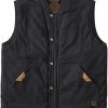 Men's Concealed Carry CCW Vest with Two Holsters Water-Repellent Canvas Insulated
