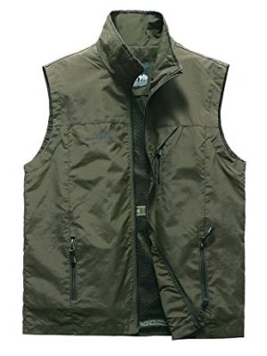 Men's Lightweight Vest Outdoor Windbreaker Vest Jacket For Golf Safari Travel Fishing Hiking Vest