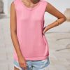 Womens Sleeveless Sweater Vest 2025 Casual Summer Crew Neck Knit Sweater Lightweight Pullover Tank Top