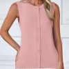 41bbZks76GL.jpg Fall Sweater Vest Women 2025 Casual Sleeveless Lightweight Button Down Knit Cardigans Shirts Ribbed Tank Tops