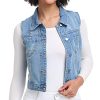 Women's Denim Vest, Sleeveless Jean Jacket (XS-XXL)