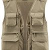 41eiPAXdBL.jpg Men's Fishing Vest Lightweight Safari Travel Vest Utility Cargo Vest with Multi Pockets