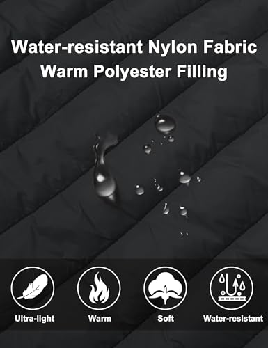 41emLIEfmL.jpg Women's Puffer Vest Lightweight Stand Collar Zip 4 Pockets Puffy Vests Sleeveless Quilted Padded Outerwear