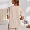 41f465d5I-L.jpg Womens Pajama Sets Short Sleeve Lounge Sets 2 Piece Pjs Tops and Shorts Outfits Matching Loungewear with Pockets