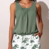41gWIpoTlKL.jpg Blouson Women??s Tankini Swimsuits with Shorts Tummy Control Bathing Suits Side Pockets 2025