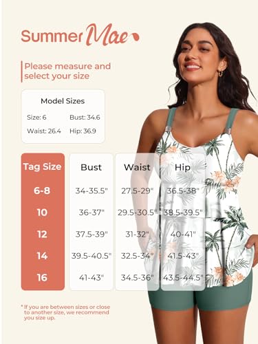 41gkbibFQhL.jpg Women's Tankini Swimsuits with Shorts Ruffled Tummy Control Bathing Suits Modest 2025 Swimwear