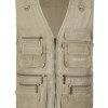 Mens Safari Travel Photo Vest Outdoor Fishing Multi Pocket Jacket Beige