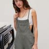 Overall Shorts For Women Jean Denim Rompers Adjustable Strap Loose Fit Overalls Summer Casual Outfits with Pockets
