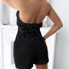 41l8uJNoJNL.jpg Women's Summer 2 Piece Sets Casual Business Halter Sleeveless Button Down Vest Shorts Matching Sets