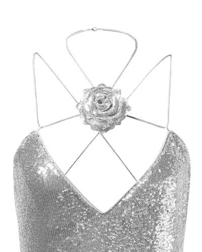 Women's Heisey Sequinned Rosette Maxi Dress