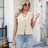 41o7KX4YzYL.jpg Sweater Vest Women Vest Tops Button Down Sleeveless Cute Vest 2025 Summer Spring Work Business Casual Outfits