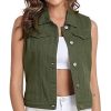 41oZSdVdK-L.jpg Women's Denim Vest, Sleeveless Jean Jacket (XS-XXL)