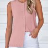 41rnQ8Hq-IL.jpg Fall Sweater Vest Women 2025 Casual Sleeveless Lightweight Button Down Knit Cardigans Shirts Ribbed Tank Tops