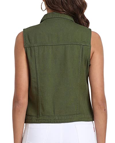 41s33wkuCTL.jpg Women's Denim Vest, Sleeveless Jean Jacket (XS-XXL)
