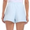 Women's Linen Blend Drawstring Shorts High Waisted 4" Inseam Summer Shorts