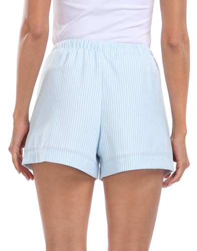 Women's Linen Blend Drawstring Shorts High Waisted 4" Inseam Summer Shorts
