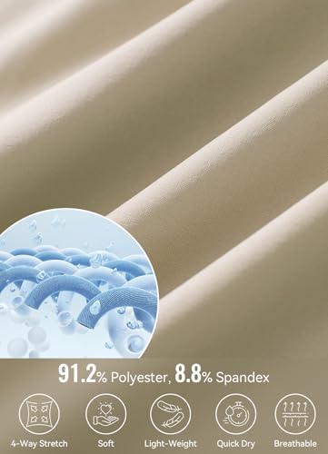 Women's 7" Athletic Long Running Shorts Workout Gym Quick Dry Hiking Shorts High Waisted Zipper Pocket