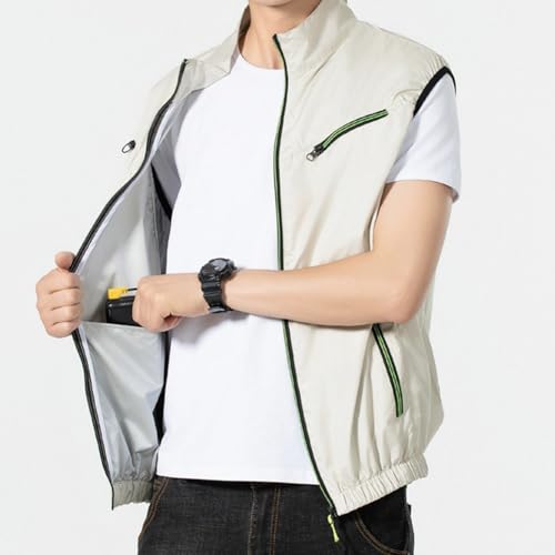 Cooling Fan Vest, Air Conditioning Fans Vest Electric Cool Vest Heat Reducing Clothing for Hiking Cooling Work Fishing