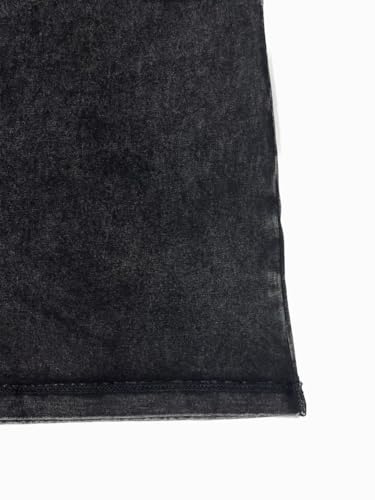 Men's Black Sleeveless Washed Casual Vest Lightweight Muscle Tee for Streetwear Summer OutfitsTank Top