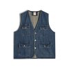 41vfcu0pcL.jpg Summer Retro Pocket Denim Vest Coat Men's and WoMen's Casual Sleeveless Button Top