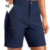 Women's 7" Hiking Cargo Shorts Quick Dry Lightweight Golf Outdoor Work Summer Travel Shorts with Pockets