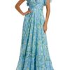 Women's Summer Floral Print Straps Sleeveless V Neck Criss Cross Backless Chiffon Beach Boho Party Long Maxi Dress