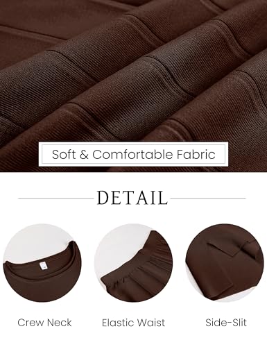 41zI6LPw-CL.jpg 2 Piece Outfits for Women Sweater Sets Knit Vest Tops Elastic Waisted Pants