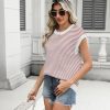 41zt1LnNTL.jpg Women's Cap Sleeve Sweaters Vest Crew Neck Knit Sweater Tops 2025 Casual Summer Sleeveless T Shirt