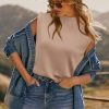 41zxxzs5cpL.jpg Women's Wool Blend Mock Neck Sweaters Vest Business Casual Trendy Tops Fall Outfits 2025