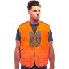 by Treel Men's Upland Deluxe Blaze Orange Safety Front Loader High Visibility Vest