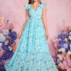 Women's Summer Floral Print Straps Sleeveless V Neck Criss Cross Backless Chiffon Beach Boho Party Long Maxi Dress