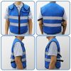 Large Cooling Vest for Men&Women with 24pcs Ice Packs, Adjustable Cooling Vests with Air Cushion for Hot Weather Work,