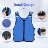 51CNvxy8uL.jpg Cooling Vest for Men&Women, Reflective Ice Vest with 32 PCS Ice Packs, Cool Jacket for Hot Weather Summer Workout