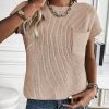 51LvI1QgO6L.jpg Summer Fall Short Sleeve Sweater for Women 2025 Casual Sweater Vest Cotton Knit Pullover Tank Tops Fashion Clothing