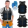 Frosty Mesh Ice Vest for Men and Women ?C Cooling Vest with Ice Packs, 2 Sets ?C Three Gel Pad Pockets ?C Adjustable Straps for