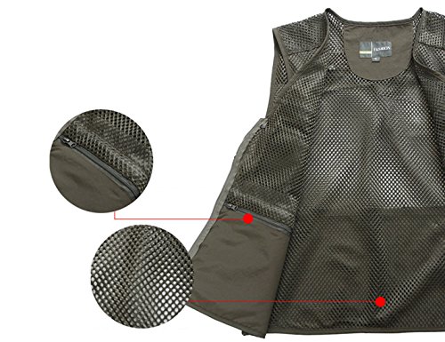 51THtlWxbDL.jpg Mens Mesh Quick Dry Outdoor Work Fishing Travel Photo Vest with Multi Pockets