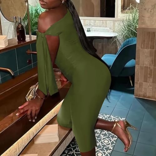 Women's 2 Piece Shorts Sets Outfits Casual Summer 2025 Sexy Off The Shoulder Bodycon Matching Pants Sets