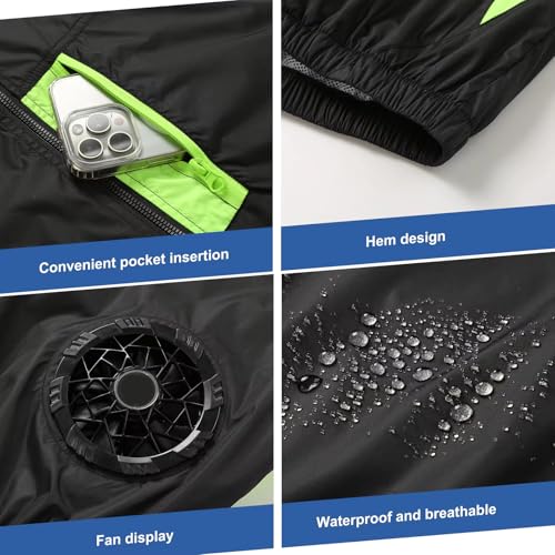 51UoCmmbbeL.jpg Cooling Vest with Fans Men Women Breathable Short Sleeve Air Conditioned Jacket Stay Cool in Hot Weather