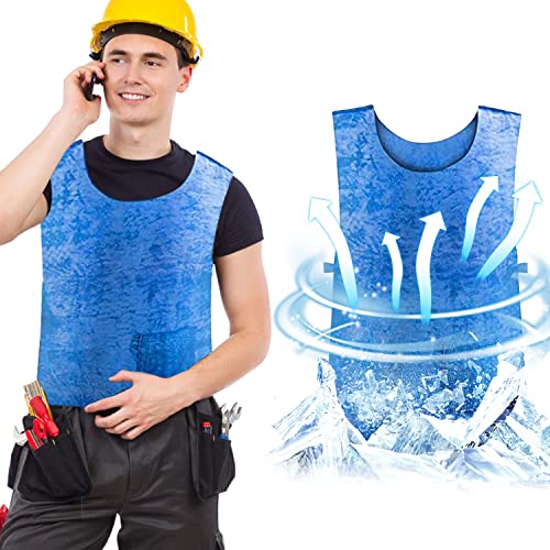 Evaporative Cooling Vest for Men Women: Water Activated Ice Cold Vest for Hot Weather