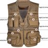 51X5UBhTOGL.jpg Mens Mesh Quick Dry Outdoor Work Fishing Travel Photo Vest with Multi Pockets