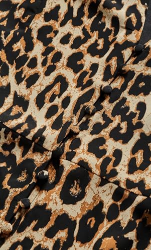 51XMEUwD3TL.jpg Women's Plus Size Maxi Dress-Plunge Frill Print