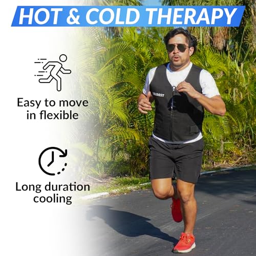 51XOfWgPSKL.jpg Coldest Cooling Jacket, Reusable Ice Packs for Hot Weather, Ice Vest for Men & Women, Cycling, Running, Athletes