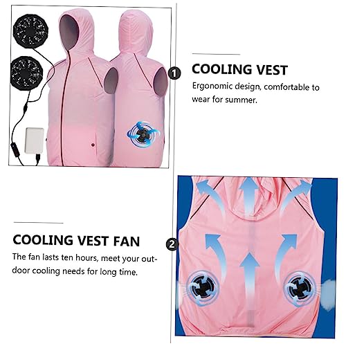 Summer Cooling Vest for Men and Women Reflective Design Fan Powered Waistcoat for Outdoor Activities Lightweight and Comfortable