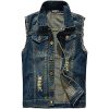 51eMwZg6GLL.jpg Men's Fit Retro Ripped Denim Vest Sleeveless Jean Vest and Jacket