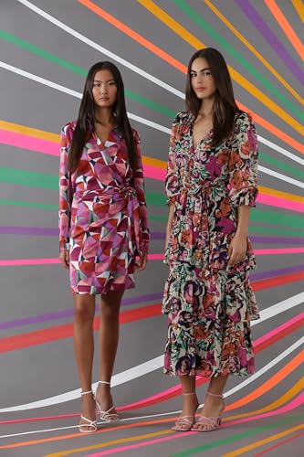 51hSL7Km5L.jpg Women's V-Neck Tiered Skirt Maxi Day Dress Event Party Night Out Guest of