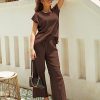 51iFCPyKJ1L.jpg 2 Piece Outfits for Women Sweater Sets Knit Vest Tops Elastic Waisted Pants