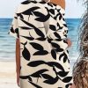 51ik8cRmPL.jpg Women's 2 Piece Outfits Kimono Style Tropical Print Cover Ups Half Sleeve Blouse Shorts Set Summer Beachwear ??S-XL??