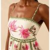 51lJJVxiFyL.jpg Women's Floral Print Cami Dress Spaghetti Strap A Line Flared Flowy Short Summer Dresses Sundress