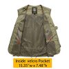 Men's Casual Multi-Pocket Outdoor Utility Fishing Photo Safari Work Travel Vest